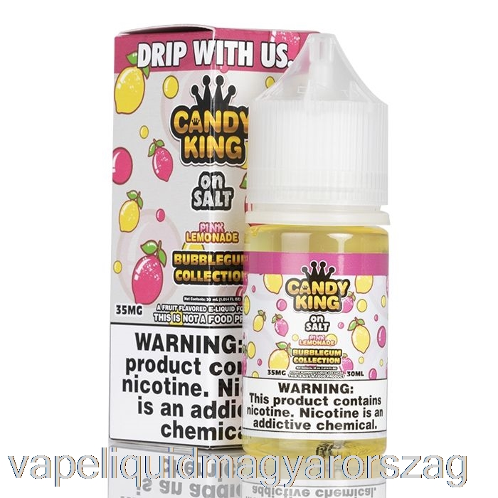 Rózsaszín Limonádé Rágógumi Kollekció - Candy King On Salt - 30ml 35mg Vape E Cigi